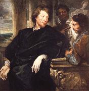 Anthony Van Dyck Portrait of GeorgeGage with Two Attendants oil painting reproduction